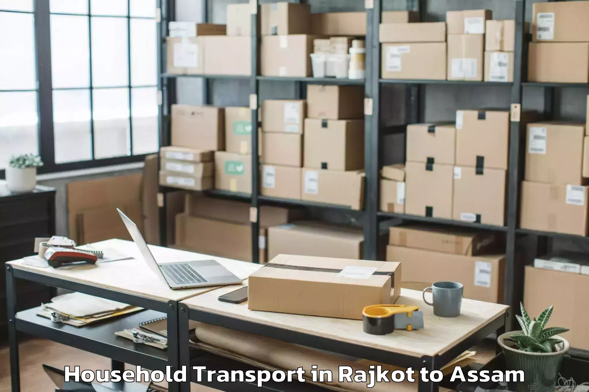 Leading Rajkot to Bajali Household Transport Provider